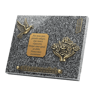 Granite funeral plaque