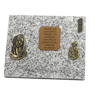 Granite funeral plaque