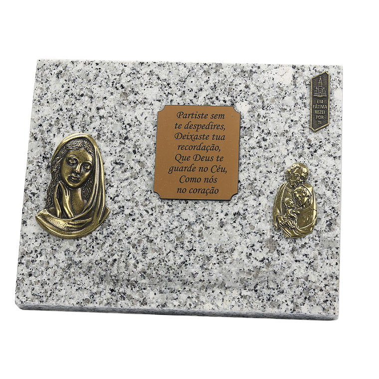 Placa funerária de granito 2