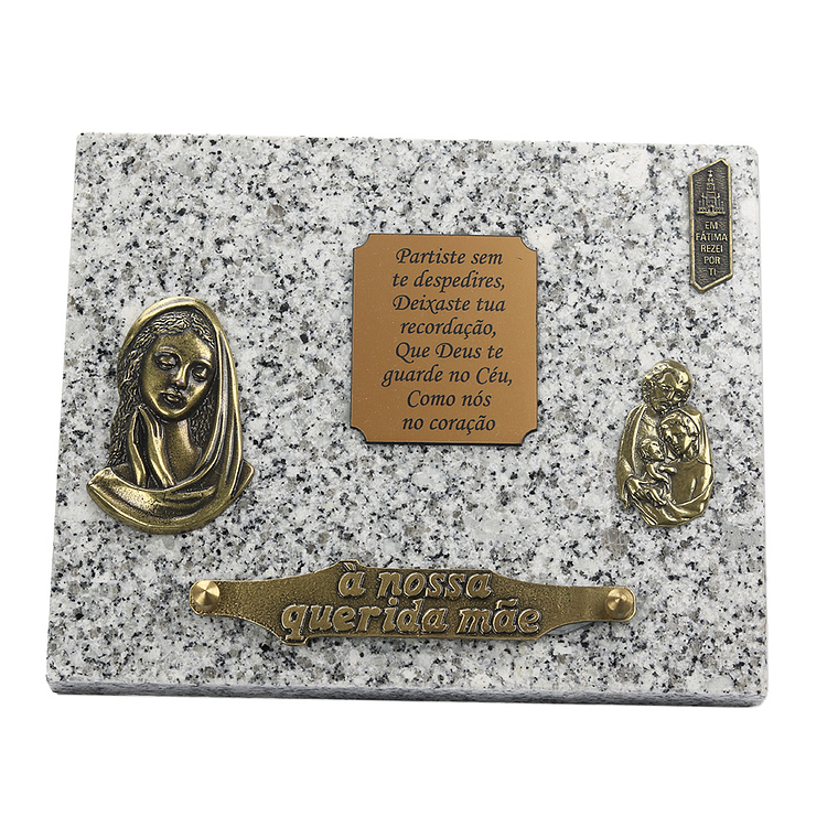 Placa funerária de granito 3