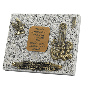 Granite funeral plaque