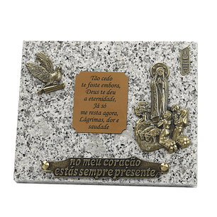 Granite funeral plaque