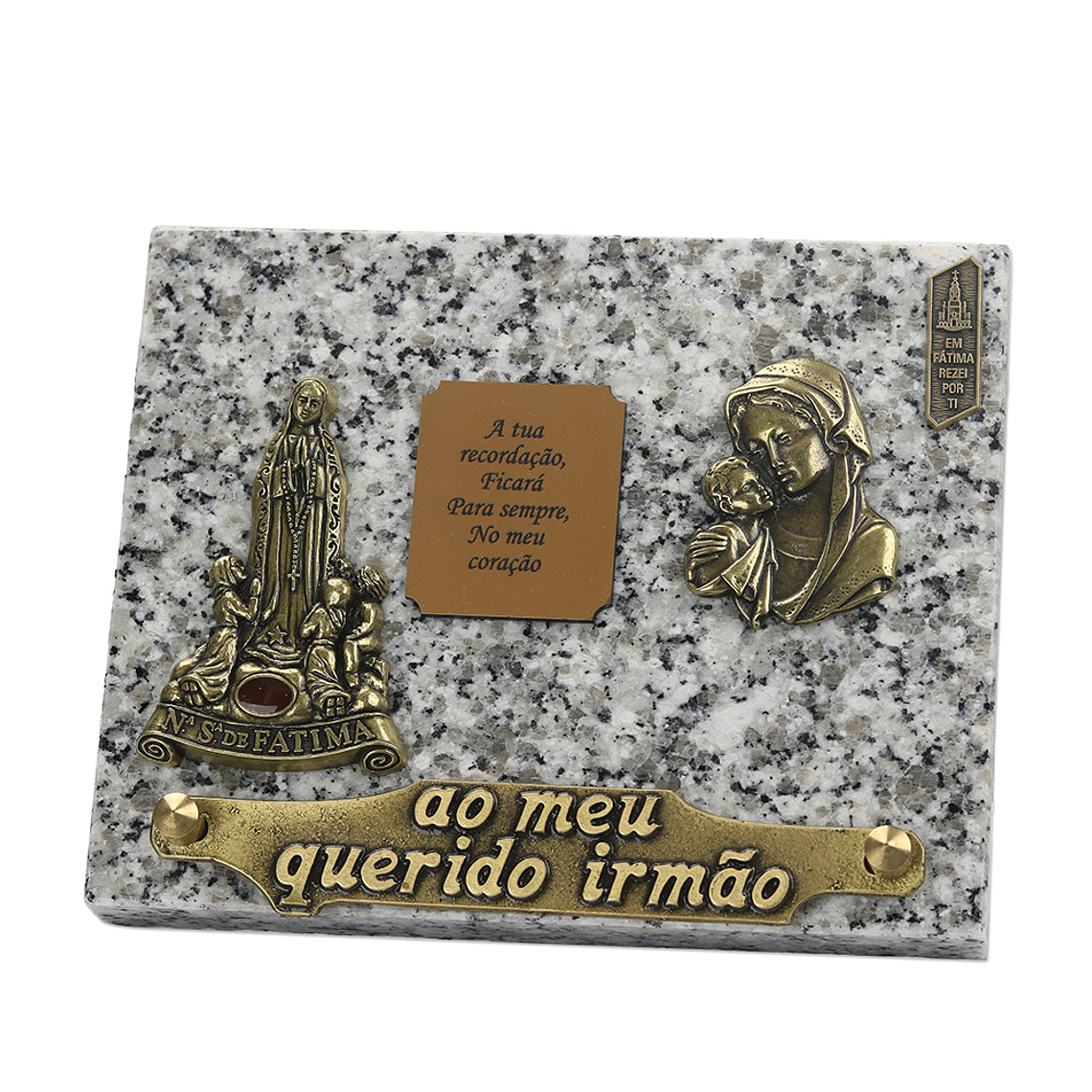 Placa funerária de granito 1