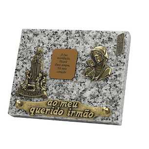 Granite funeral plaque