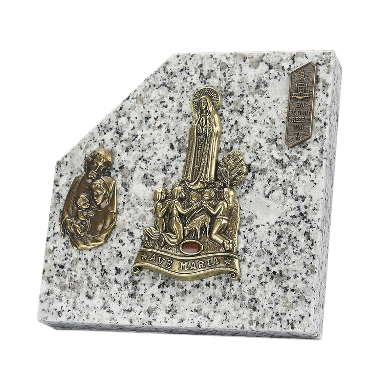 Placa funerária de granito 2