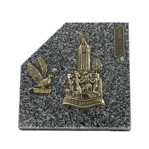 Granite funeral plaque