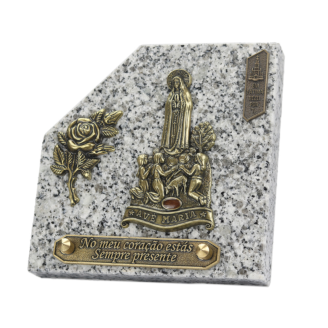 Placa funerária de granito 1