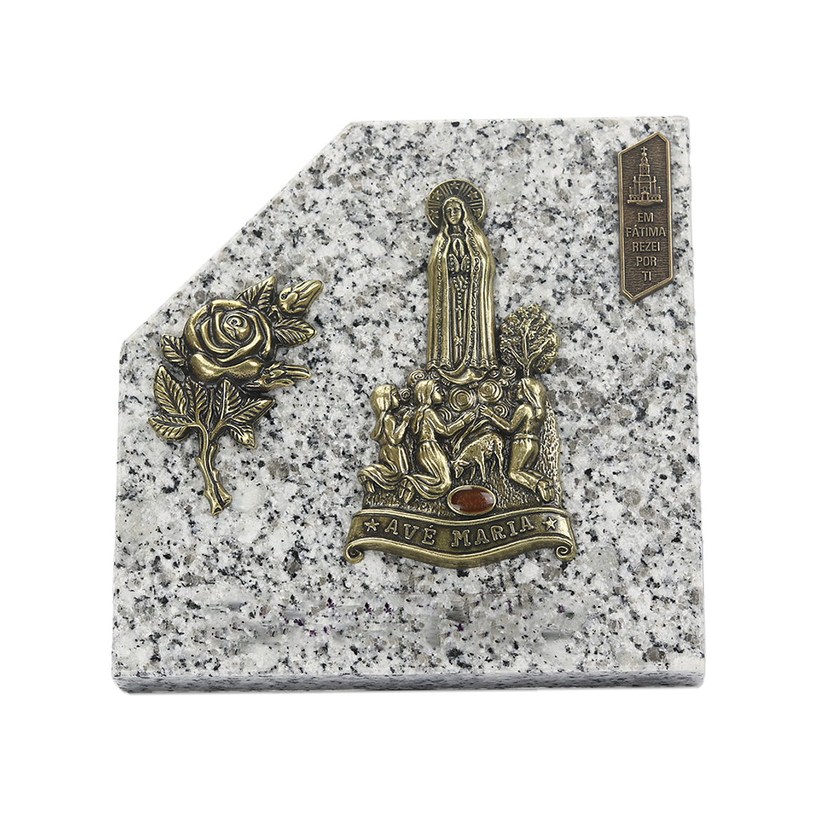 Placa funerária de granito 3