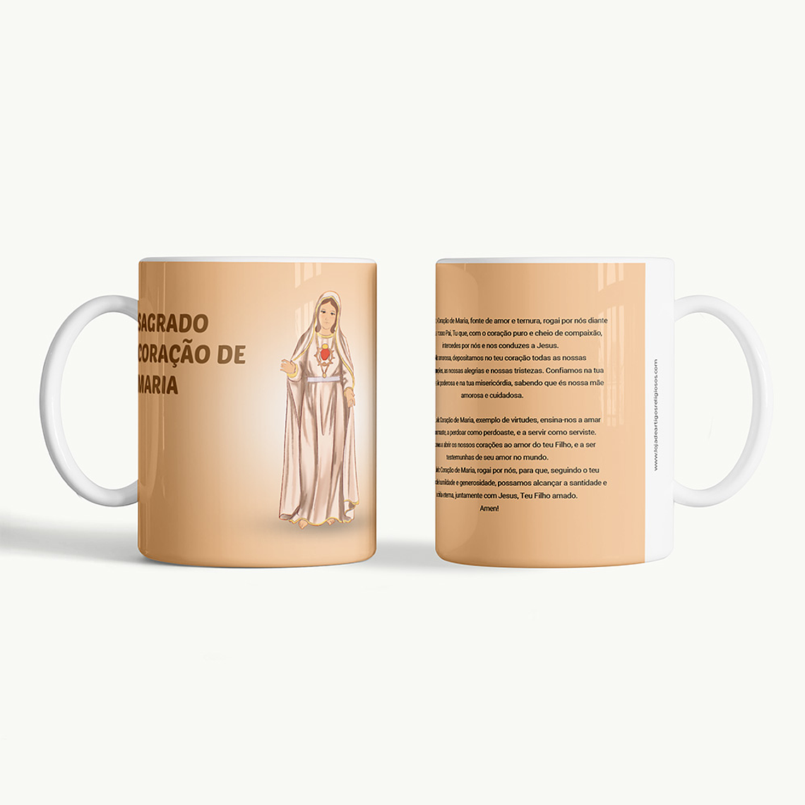 Caneca Sagrado Coração de Maria 1