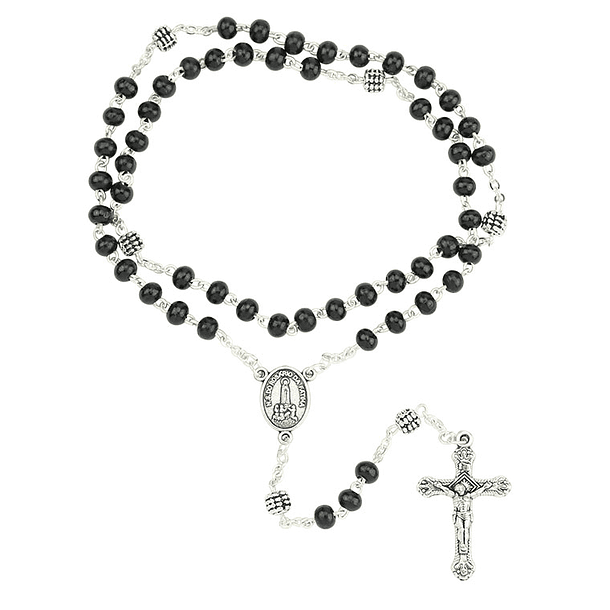 Wood and zama rosary 1