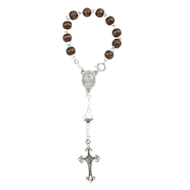 Wood decade rosary 2