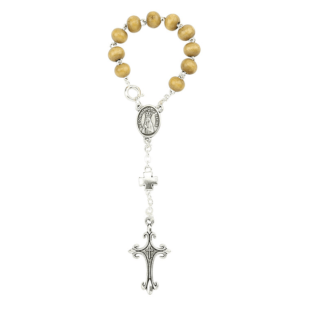 Wood decade rosary 3