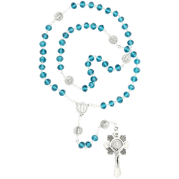 Terço de São Bento em Cristal 6