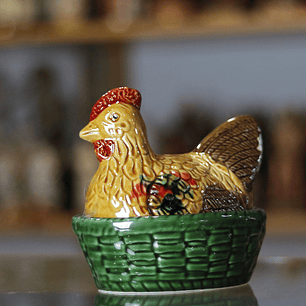 Chicken with basket