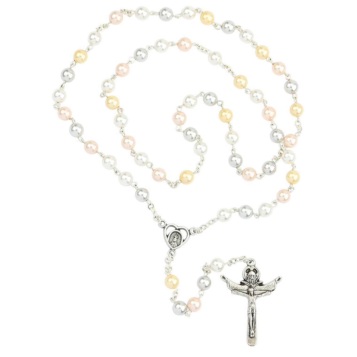 Colourful pearl rosary 1