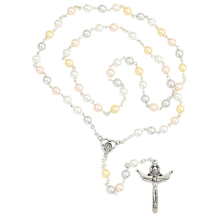 Colourful pearl rosary 1
