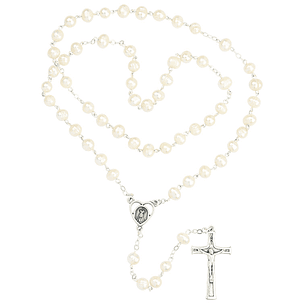 Natural pearl rosary