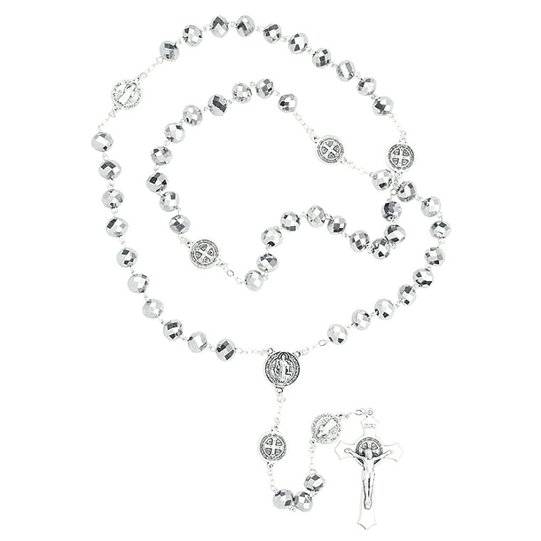 Terço de São Bento Cristal 2