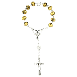 Crystal decade rosary 