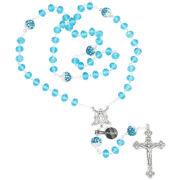 Rosary beads of crystal and Shamballa 1