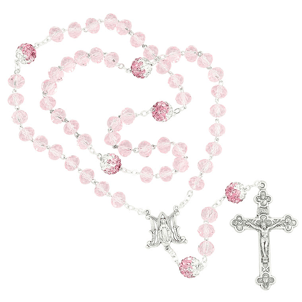 Rosary beads of crystal and Shamballa 6