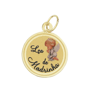 Godmother souvenir 19.2 carat gold medal
