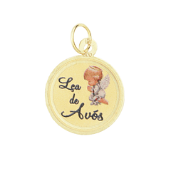 Medalha ouro 19,2 quilates lembrança Avós