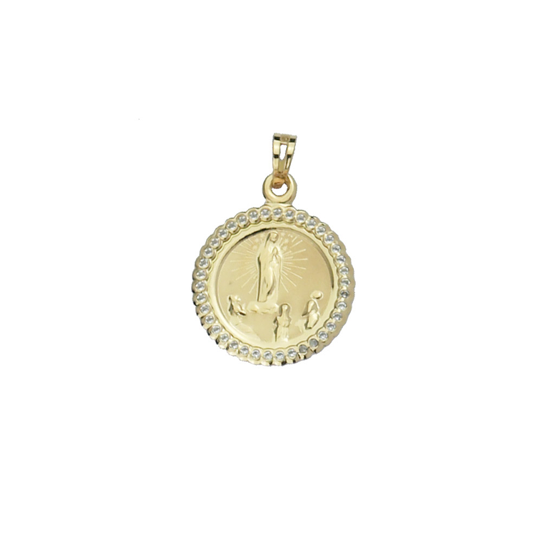 Fátima Medal 19.2 carat gold and Zirconia 1