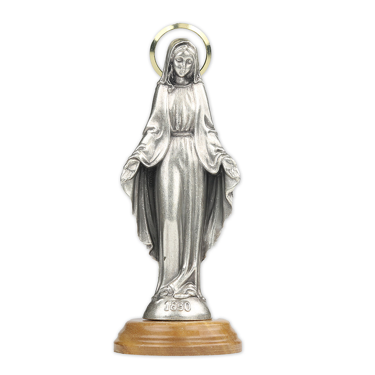 Nuestra Señora Milagrosa en metal 12 cm 1