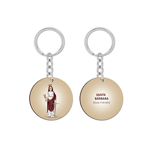 Saint Barbara Keychain