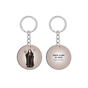 Saint Clare of Assisi keychain