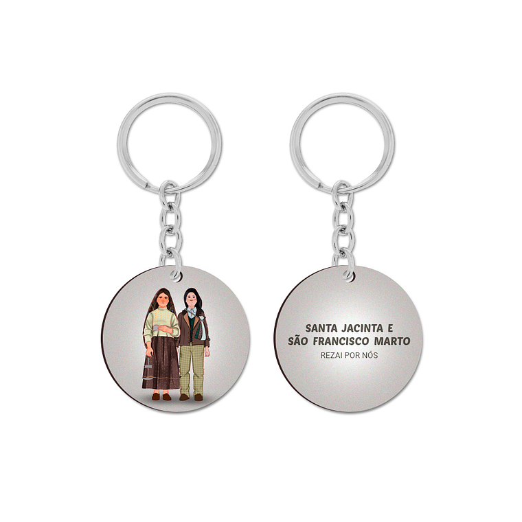 Saint Jacinta and Saint Francisco Marto Keychain 1