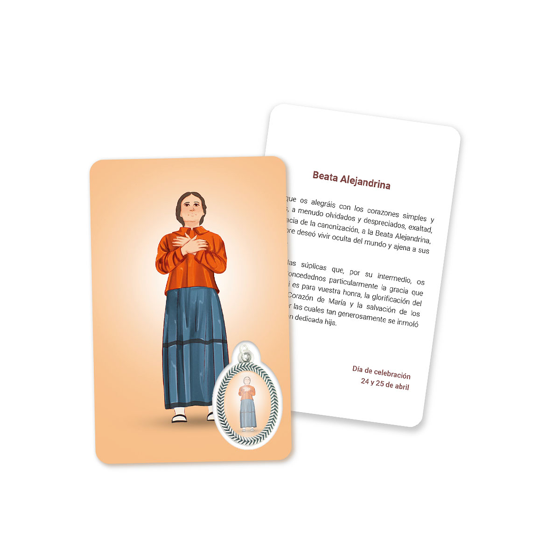 Card with prayer to Blessed Alexandrina 2