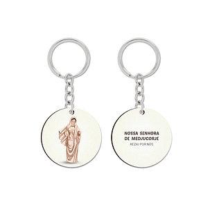 Our Lady of Medjugorje Keychain