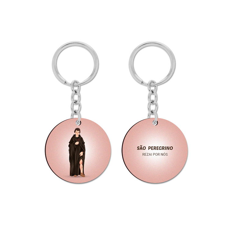 Saint Peregrine Keychain 1