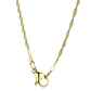 Stainless steel necklace 45 cm in gold - thumbnail 1