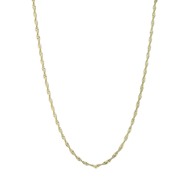 Stainless steel necklace 45 cm in gold 2