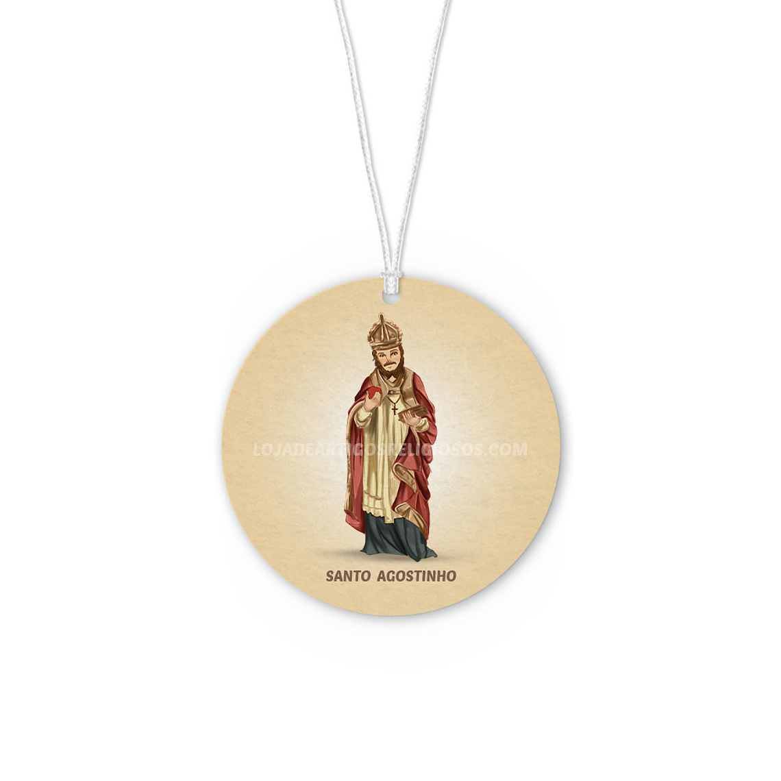 Saint Augustine Car Air Freshener 1