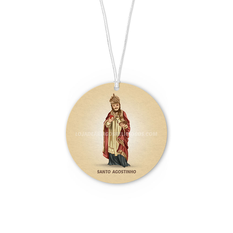Saint Augustine Car Air Freshener 1