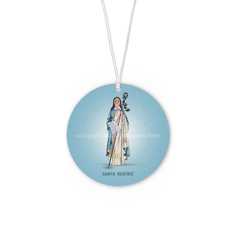 Saint Beatrice car air freshener 1