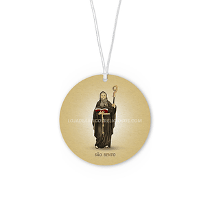 Saint Benedict car air freshener