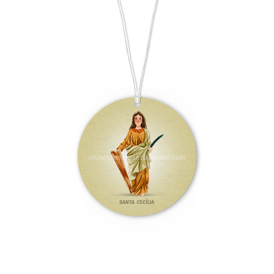 Saint Cecilia car air freshener 1