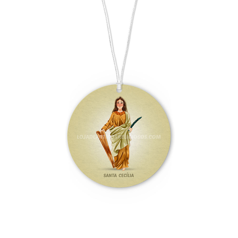 Saint Cecilia car air freshener 1