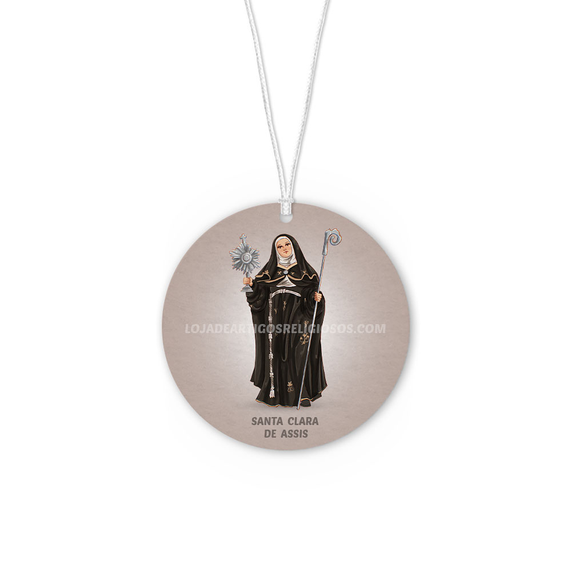 Saint Clare of Assisi car air freshener 1