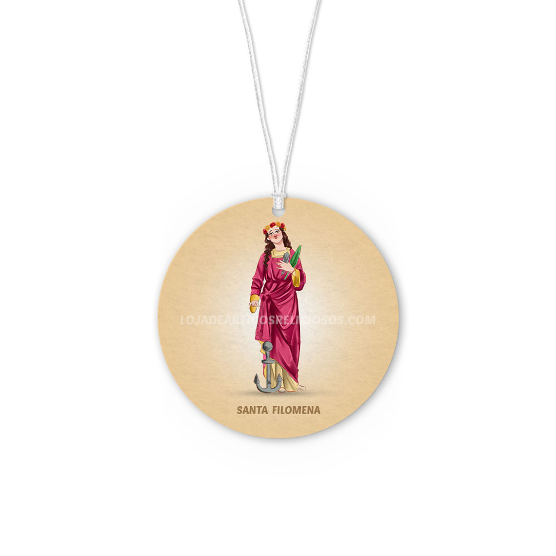 Saint Philomena car air freshener 1