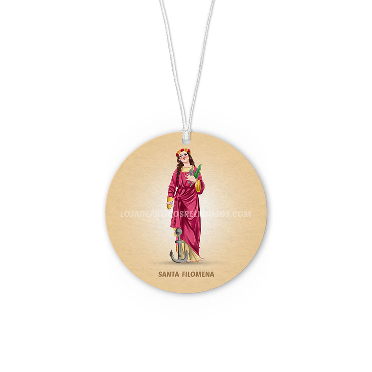 Saint Philomena car air freshener 1