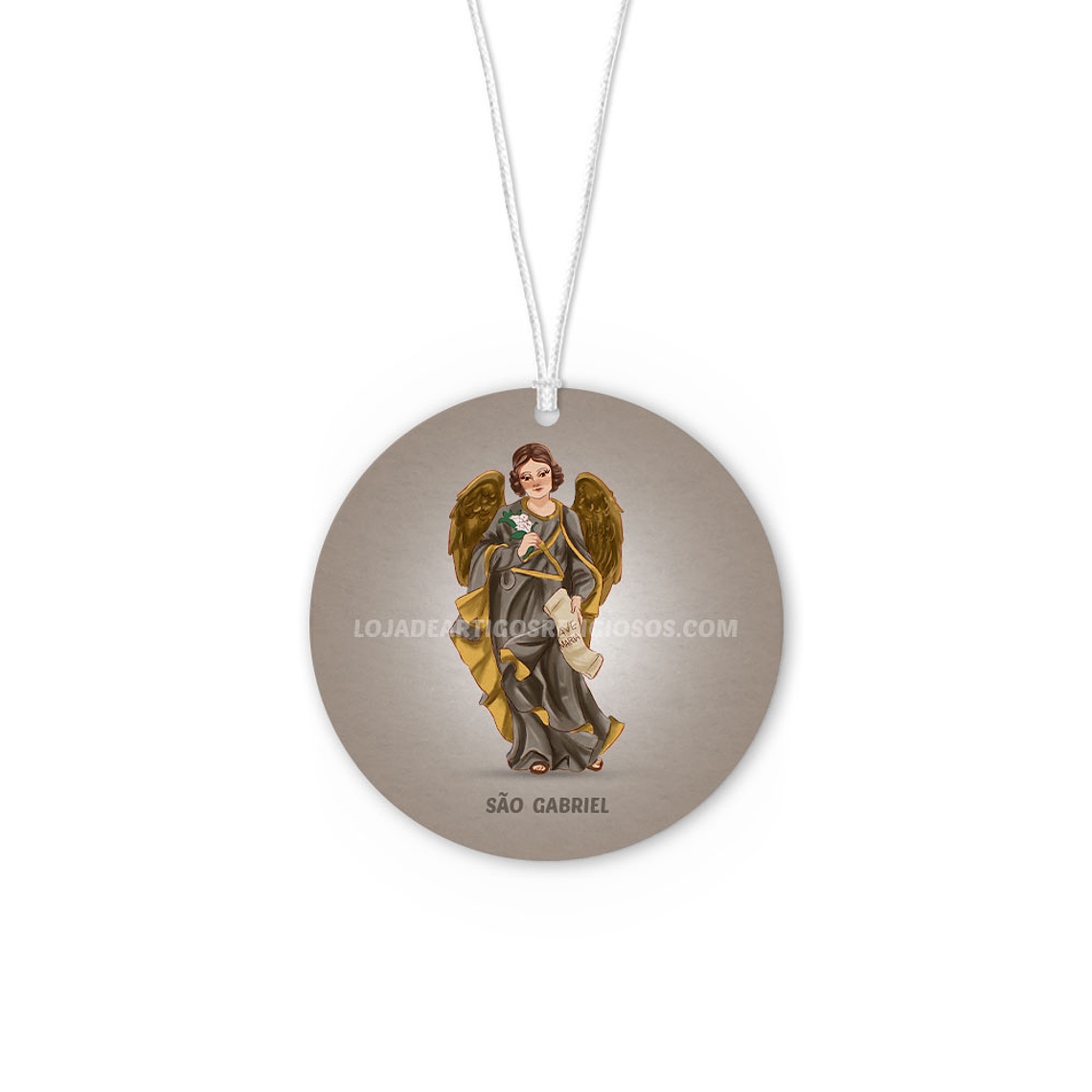 Saint Gabriel car air freshener 1