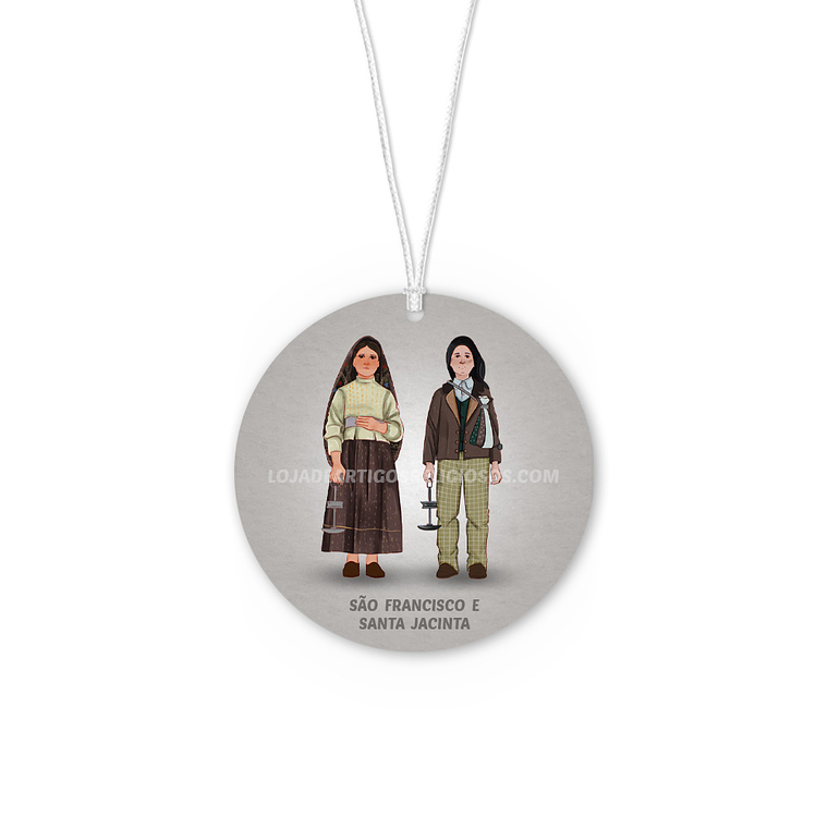 Saint Jacinta and Saint Francisco Marto Car air freshener  1