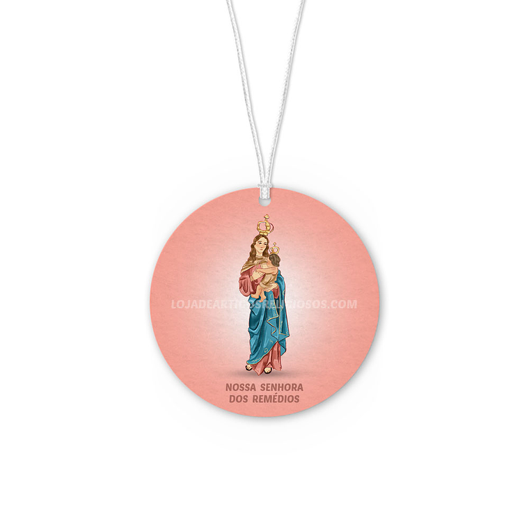 Ambientador de carro de Nossa Senhora dos Remédios 1