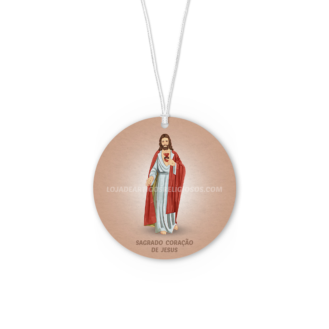 Sacred Heart of Jesus car air freshener 1